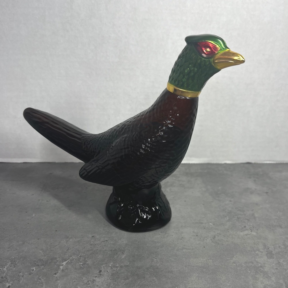 Vintage Avon Pheasant Decanter Oland After‎ Shave Glass Bottle Collectible Brown